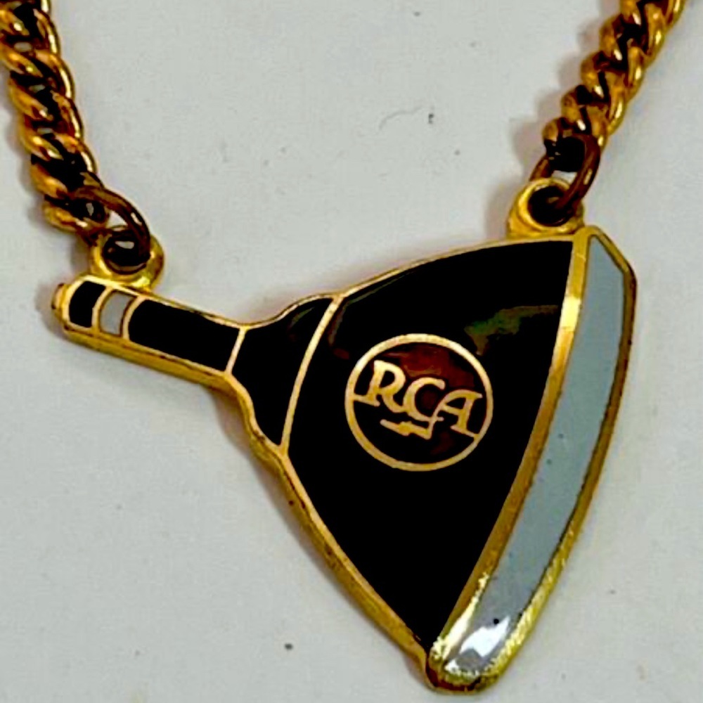 Vintage RCA Advertising Radio Supply Co. Men’s Tie Bar
